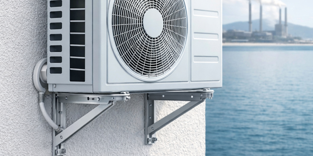 Instalação de ar-condicionado em áreas litorâneas: como evitar corrosão e aumentar a durabilidade com o suporte ideal